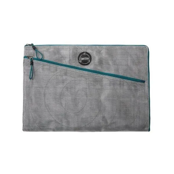 Smateria Smateria Laptophülle 15" Sothy, Silbergrau/petrol (mehrfarbig), – Produktbild 1 von 2
