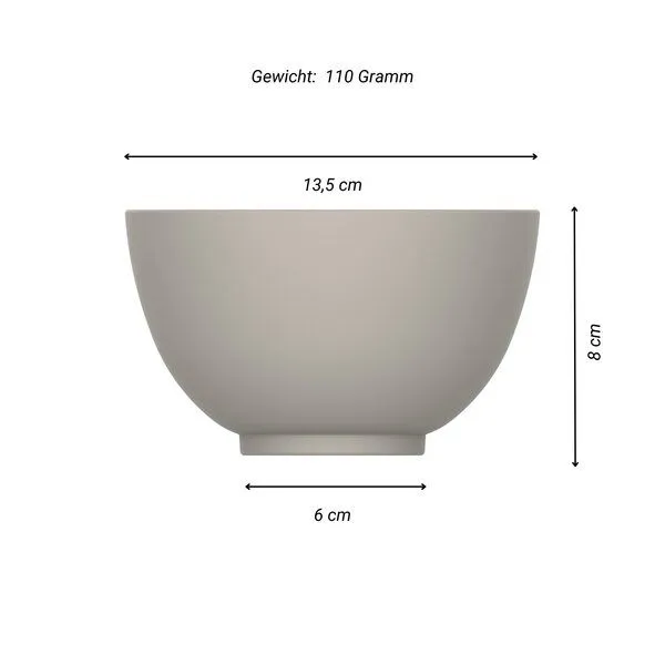 elasto elasto Müslischale aus Kunststoff, Haselnuss, – Produktbild 2 von 4