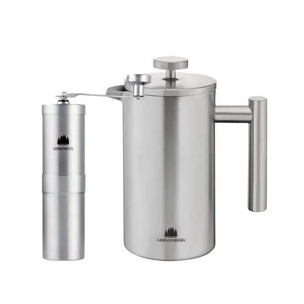 GROENENBERG GROENENBERG Kaffee Spar Set 1 | French Press Thermo (3 Größen) + Kaffeemühle – Produktbild 2 von 4