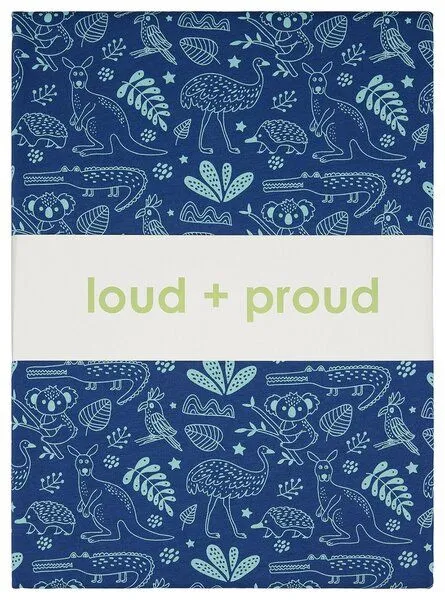 loud + proud loud + proud Kinder Jersey Bettwäsche-Set 100 x 135cm, GOTS-zertifiziert, Ultramarine/australia(blau), – Produktbild 4 von 4