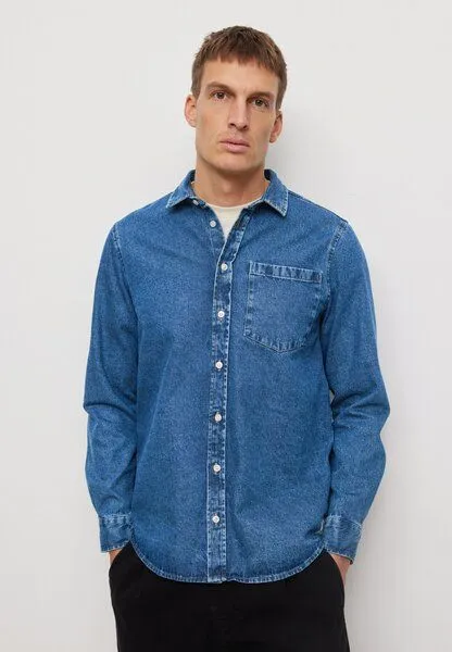 recolution Herren Denimhemd aus Bio-Baumwolle - CURRANT - recolution, Blue (blau), – Produktbild 4 von 4