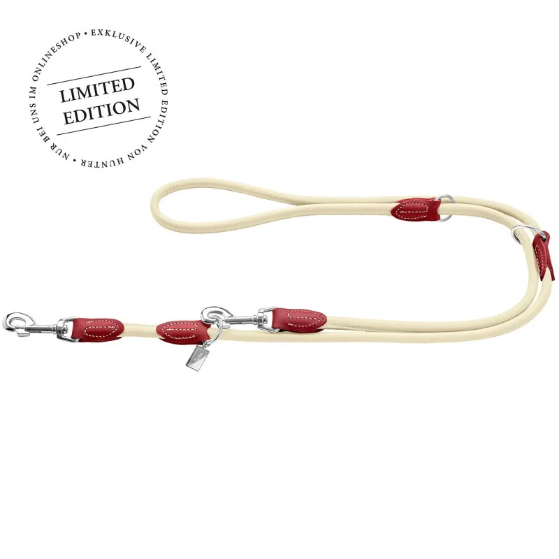 Hunter Hunter Verstellbare Führleine Round & Soft Bega weiß S-L – Produktbild 1 von 2