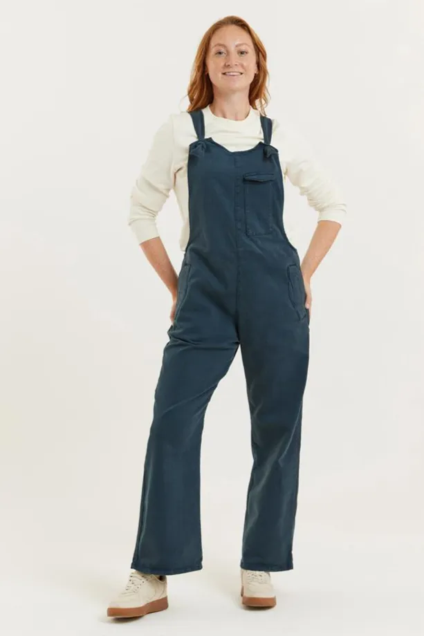 Flax and Loom Flax and Loom Damen vegan Dungaree Tencel Mary Lou Marine, Extra dunkelblau, – Produktbild 2 von 2
