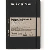 Ein guter Plan Ein guter Plan Pro Zeitlos – Kompakter Terminkalender für mehr Achtsamkeit (undatiert), Schwarz, – Produktbild 1 von 1