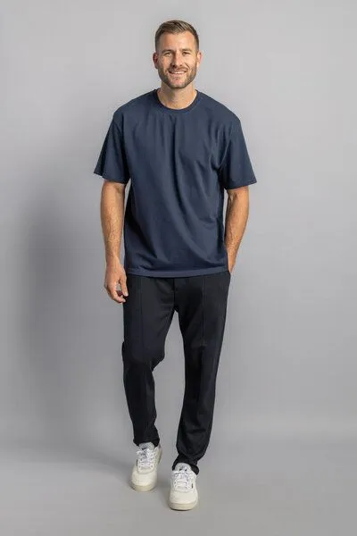 DIRTS dirts Heavy Cotton T-Shirt OVERSIZED, Navy, – Produktbild 2 von 4