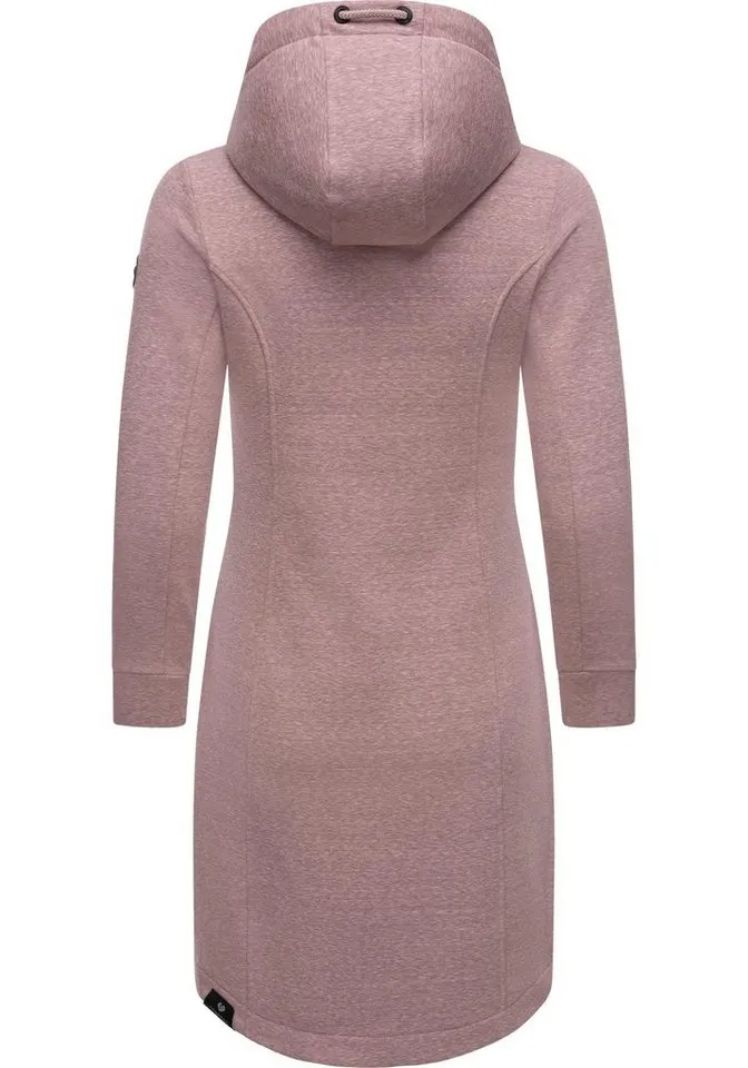 ragwear ragwear Kurzmantel Letti Long Übergangsjacke aus Fleece mit Kapuze, Lila, – Produktbild 3 von 3
