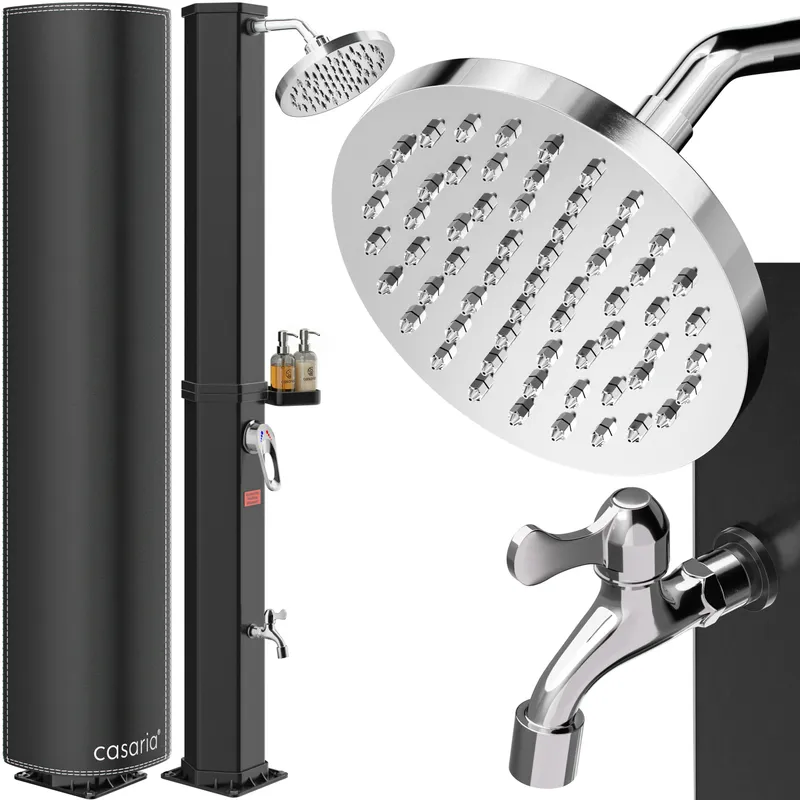 Casaria® Casaria® Solardusche Schwarz 35L – Produktbild 1 von 2