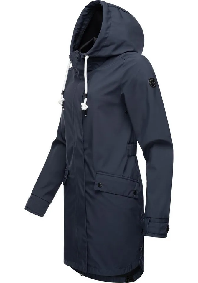 ragwear ragwear Softshellmantel Tinsley Shell wasser- und winddichte Damen Softshelljacke, Blau, – Produktbild 2 von 4