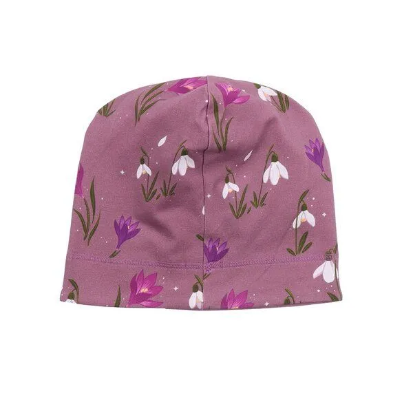 Walkiddy Walkiddy Kinder Mütze GOTS-zertifiziert aus Bio-Baumwolle, Jersey-Beanie, Lila, – Produktbild 3 von 3