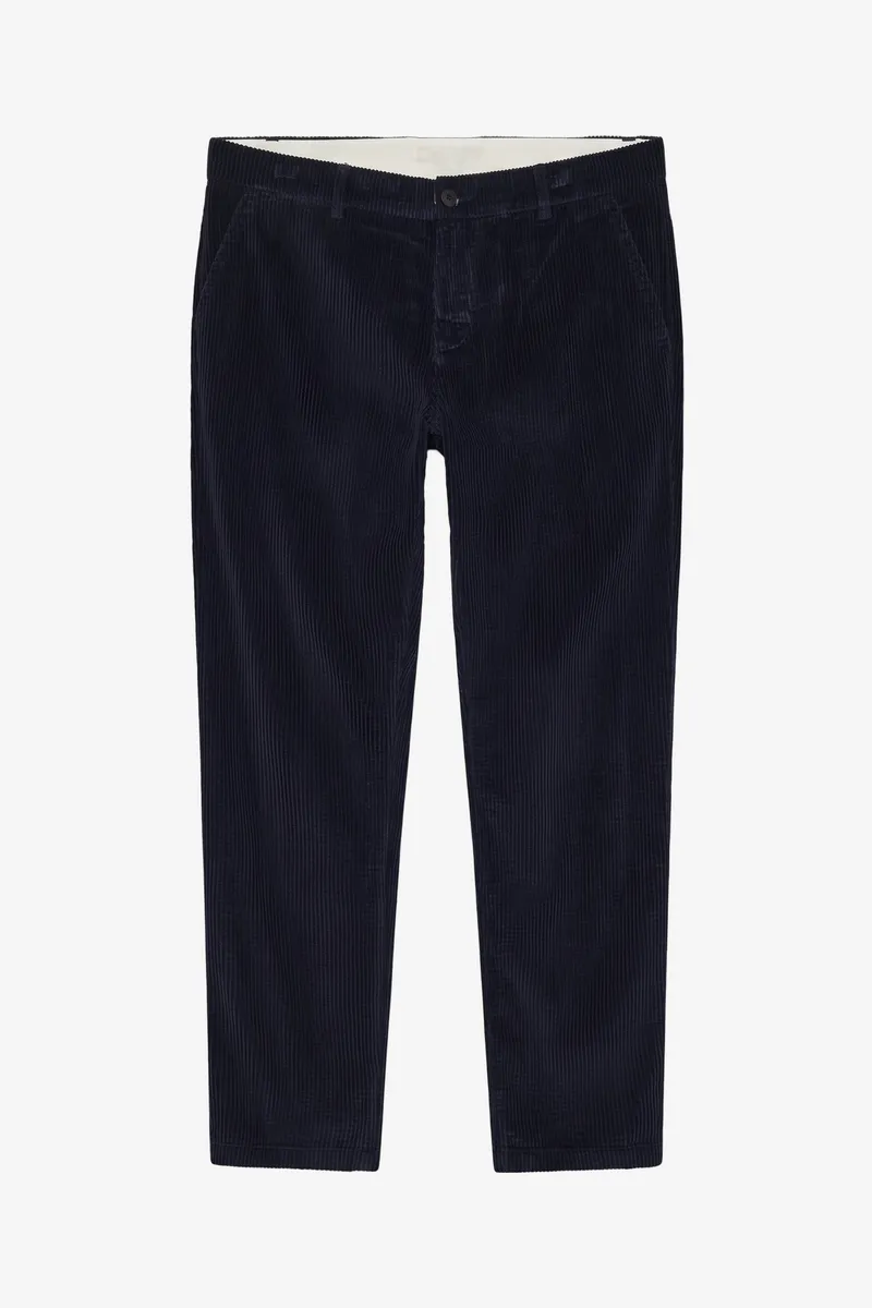 KnowledgeCotton Apparel KnowledgeCotton Apparel Herren vegan Hose Chuck Regular Cord Night Sky Blau, Blau, – Produktbild 1 von 2