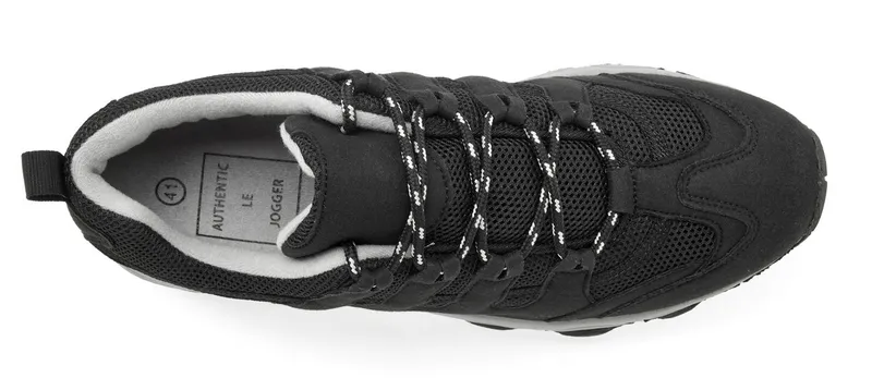 AUTHENTIC LE JOGGER AUTHENTIC LE JOGGER Schnürschuh, Freizeitschuh, Schnürhalbschuh, Wanderschuh Sneaker im Outdoor-Trekking-Look mit robuster Sohle VEGAN, Gelb|schwarz, – Produktbild 3 von 5