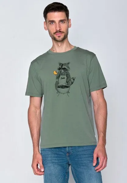 GreenBomb GREENBOMB Print T-Shirt Animal BBQ Fusion, Pale green, – Produktbild 2 von 4