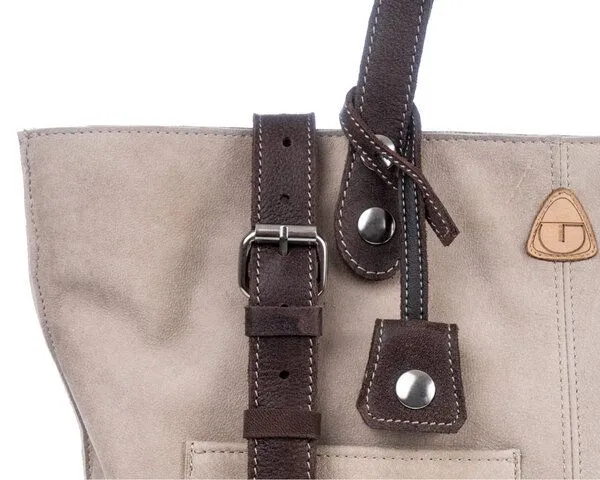 Ritagli di G Ritagli di G Token-Halter PENNY aus recyceltem Leder für Taschen 100% Made in Italy, Dunkelbraun, – Produktbild 4 von 4