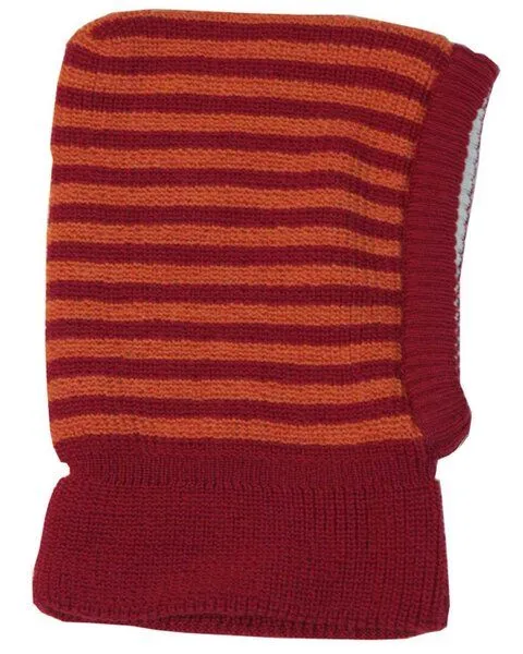 Reiff Reiff Strick Schlupfmütze Ringel kbT-Schurwolle, Burgund-cayenne, – Produktbild 1 von 1