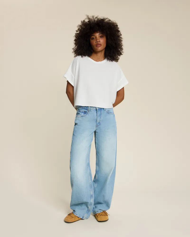 Kuyichi Kuyichi Damen vegan Jeans Lucy Loose Revintaged Blau, Blau, – Produktbild 1 von 2