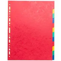 Exacompta 5 Exacompta Register, Colorspan-Karton, 12 Taben neutral, 225 g/m², 320 x 240 mm, sortiert – Produktbild 1 von 1