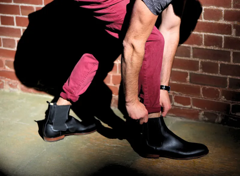 NAE NAE Herren vegan Chelseastiefel Basti Schwarz, Schwarz, – Produktbild 2 von 2