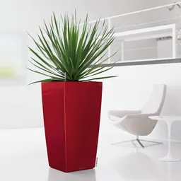 Lechuza® Lechuza® 'Cubico 40', scarlet-rot, ca. 40 x 40 x H 75 cm – Produktbild 1 von 1