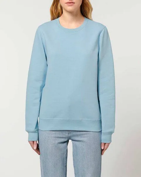 YTWOO YTWOO Unisex Sweatshirt | fairtrade & ökologisch, Hellblau (sky), – Produktbild 3 von 4