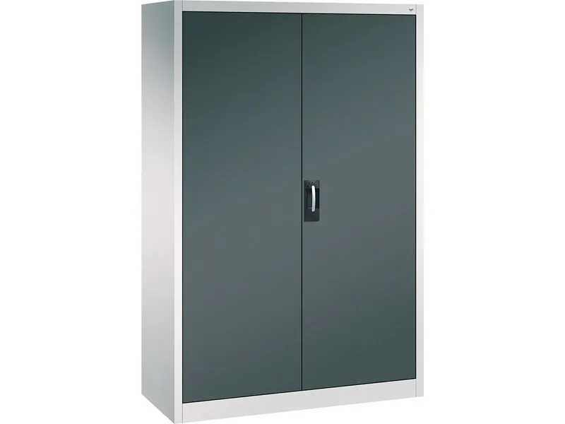C+P C+P Stahlschrank mit Flügeltüren "Acurado" H1950xB1200xT500mm, Lichtgrau/Anthrazitgrau – Produktbild 1 von 1