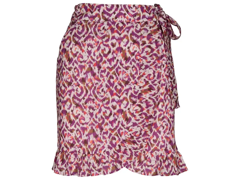 EKYOG EKYOG Damen-Mini-Rock "PIGEE" mit überlappendem Saum, print ikat, Gr. 36 – Produktbild 1 von 1
