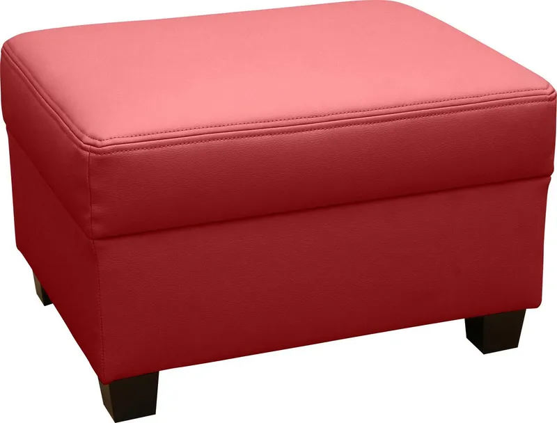 DOMO collection Hocker Norma perfekte Ergänzung, Hocker B/T 70/55cm, Rot, – Produktbild 1 von 5