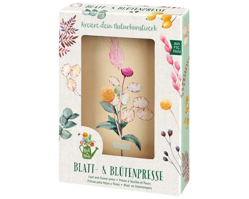 Moses Verlag Moses Verlag Lernspielzeug Blatt- & Blütenpresse aus Holz zum Trocknen & Basteln – Produktbild 2 von 2
