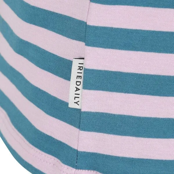 Iriedaily Iriedaily Stripe Basic Tee, Light mauve (blau/rosa), – Produktbild 3 von 4