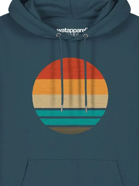 watapparel watapparel Hoodie Unisex Retro Sunset Ocean, Stargazer, – Produktbild 3 von 4