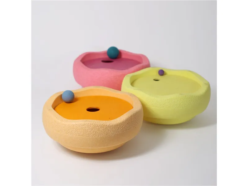 Grimms Grimms GRIMM’S x Stapelstein® Kullerscheiben warm pastell Scheiben Ø 21,4 cm , Kugeln Ø 20,35,45 mm – Produktbild 2 von 2