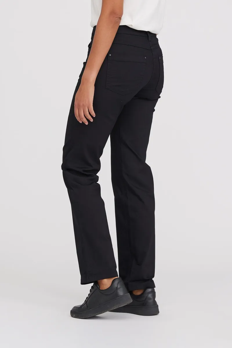 LAURIE LAURIE Damen vegan Amelia Straight Ml - Schwarz, Schwarz, – Produktbild 2 von 2
