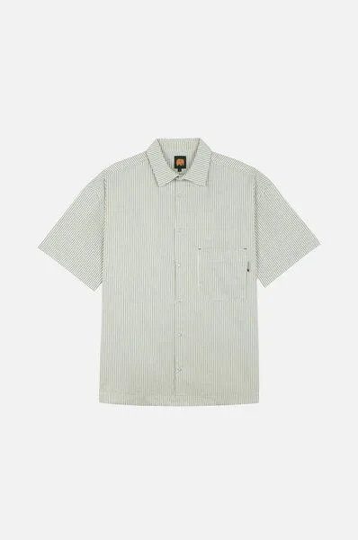 Trendsplant Trendsplant Mechanic Box Seaqual®Yarn S/S Shirt Green Stripes, Blau, – Produktbild 2 von 4