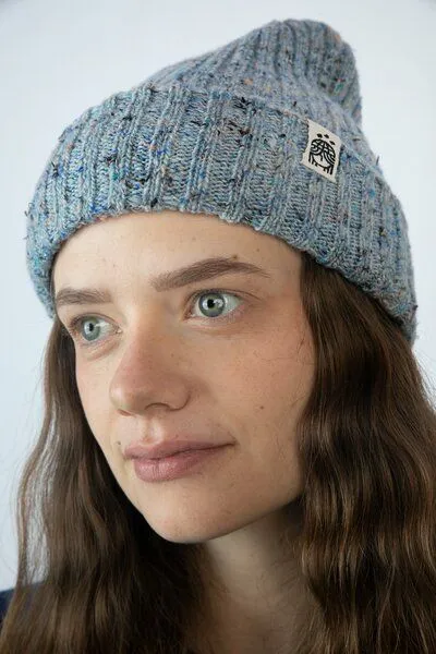 Kiwistories Strickmütze Mütze aus Merino-Wolle Unisex CanYarn, Blau, – Produktbild 4 von 4