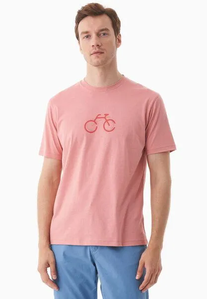 ORGANICATION ORGANICATION T-Shirt aus Bio-Baumwolle, Rosa(flamingo pink), – Produktbild 1 von 3