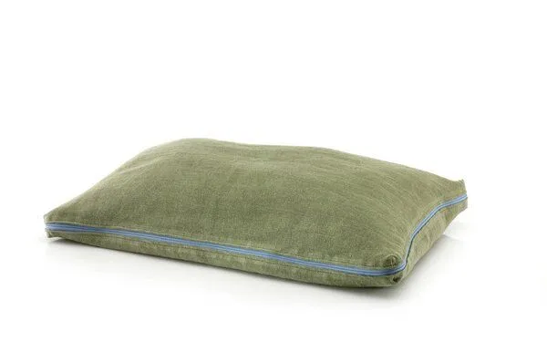 CHILL THE DOG® CHILL THE DOG® Hundekissen orthopädisch & waschbar – Bio-Hanf & Naturlatex, Forrest green (grün) rv hellbl, – Produktbild 3 von 5
