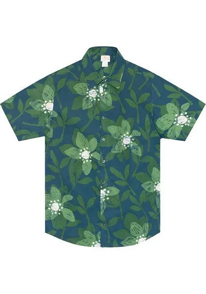Global Mamas Global Mamas Bio Hemd - Slim Fit - Pathways, Blossom green (grün), – Produktbild 1 von 2