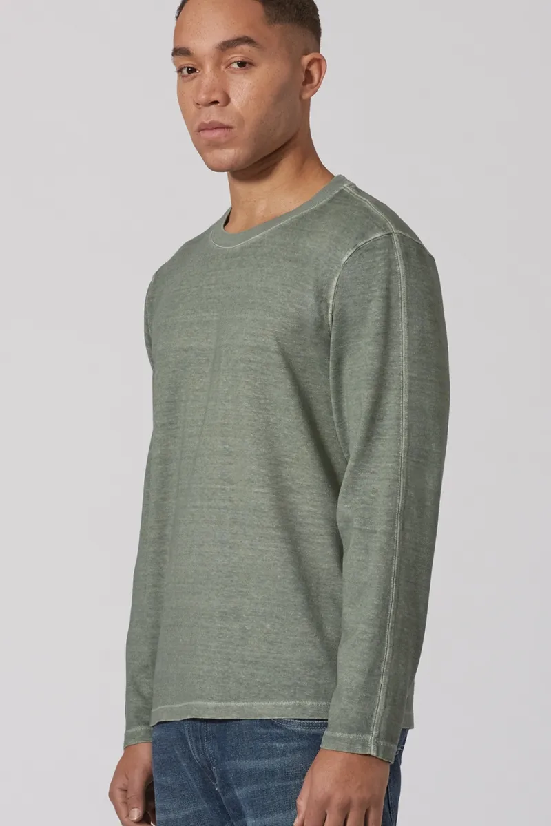 HempAge HempAge Herren vegan Langarmshirt Herren Thymian Grün, Grün, – Produktbild 2 von 2