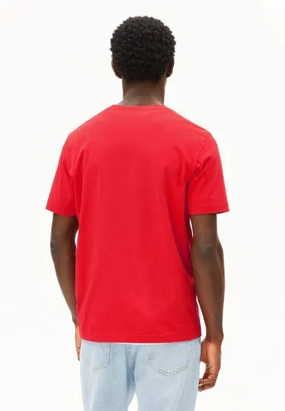 ARMEDANGELS ARMEDANGELS JAAMES Herren T-Shirt aus Bio-Baumwolle, Mars red, – Produktbild 2 von 4