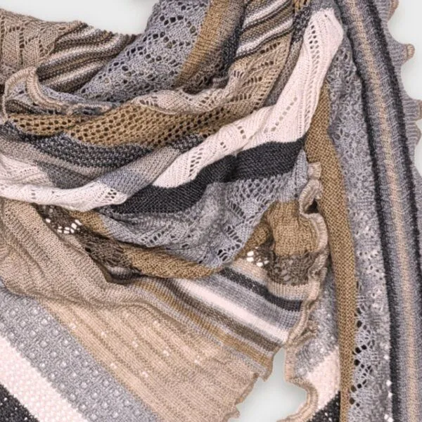 Invero Invero Dreiecktuch Kyra, Sand, – Produktbild 2 von 2