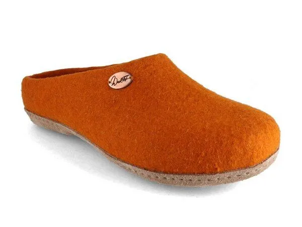 WoolFit WoolFit Filzpantoffeln "Classic" mit besonders weicher Einlage, Orange, – Produktbild 1 von 3
