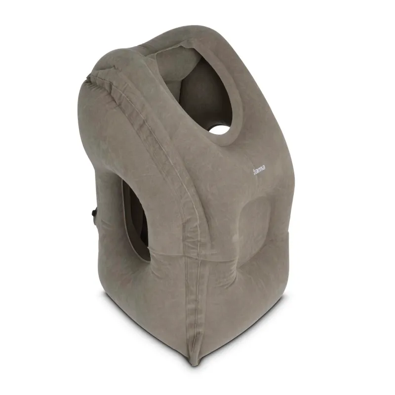 Hama Hama Reisekissen, aufblasbar, ergonomisch, Grau, – Produktbild 2 von 4