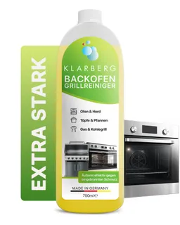 Klarberg Backofen- & Grillreiniger extra stark – für Ofen, Grill, Gasgrill Backofenreiniger (Spar-Set, [- geruchsneutral, extra stark) – Produktbild 1 von 1