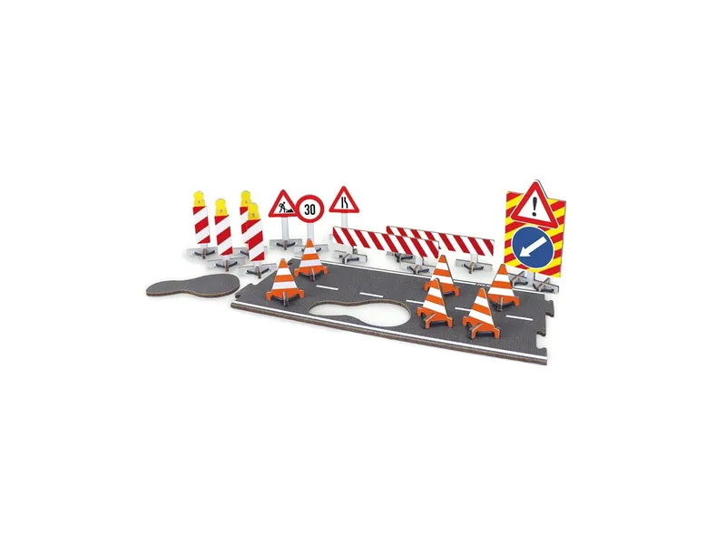 Magellan Magellan MyRoads Spielstraße - Construction Site, 37-teilig Maße 27,3 x 13,5 x 3,5 cm, Braun, – Produktbild 2 von 2
