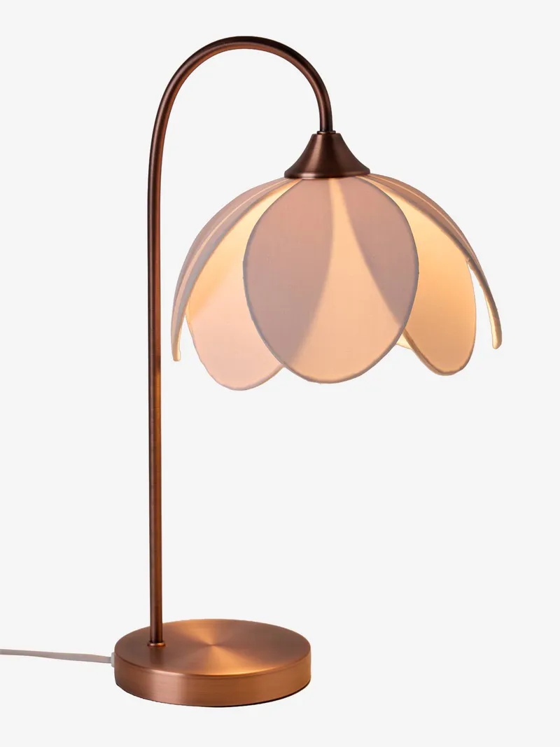 Vertbaudet Nachttischlampe BLUME mit Metallfuß Kinderzimmer, Beige, – Produktbild 3 von 3
