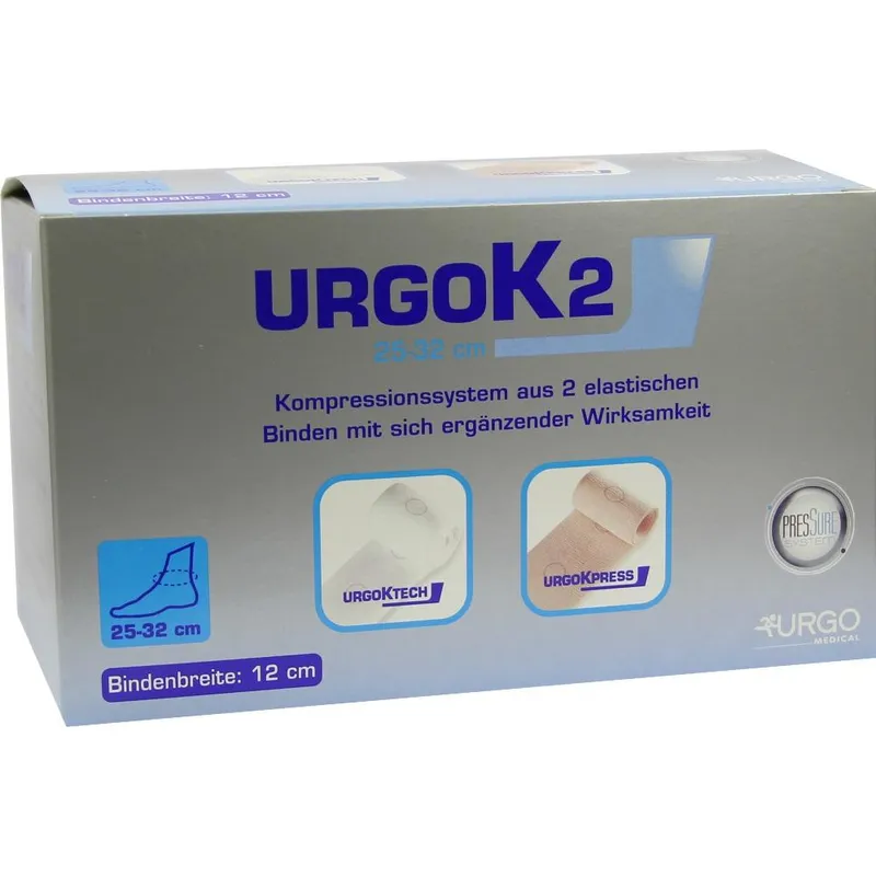 Urgo URGOK2 Kompr.Syst.12cm Knöchelumf.25-32cm 1 St Binden – Produktbild 1 von 1