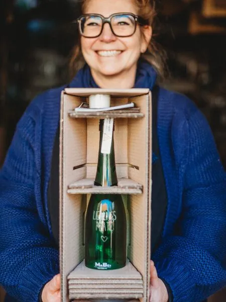 MaBe MaBe BETTER together - Windlicht für euch - handgefertigt & upcycling, Grün, – Produktbild 3 von 4