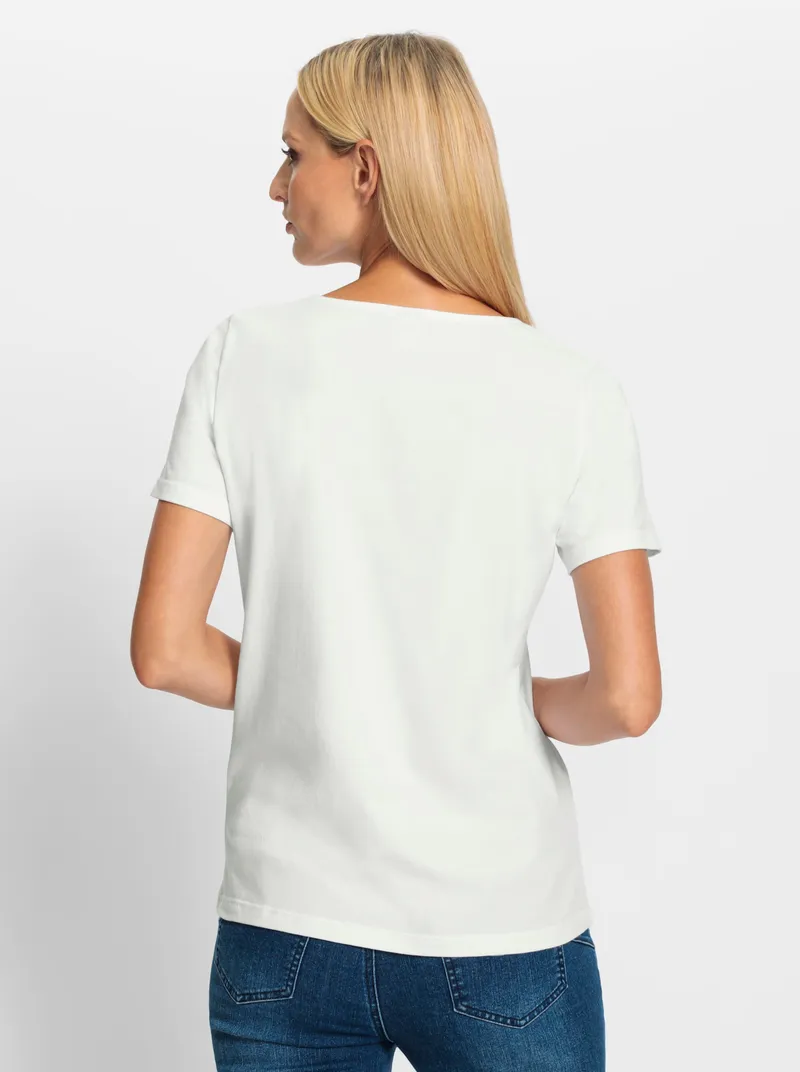 heine Rundhalsshirt weiß, Weiß, – Produktbild 2 von 2