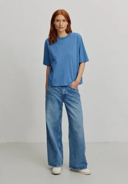 recolution Damen T-Shirt aus Bio-Baumwolle - AZOLLA - recolution, Electric blue (blau), – Produktbild 4 von 4
