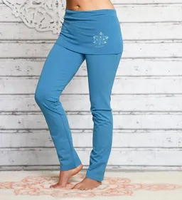 The Spirit of OM The Spirit of OM Yogahose mit breitem Rockbund aloha-blau – Produktbild 1 von 1