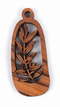 El Puente El Puente Anhänger "Zweig" | Fair Trade & Handmade aus Palästina – Produktbild 1 von 1
